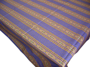 French coated tablecloth (Ste Lucie. blue)